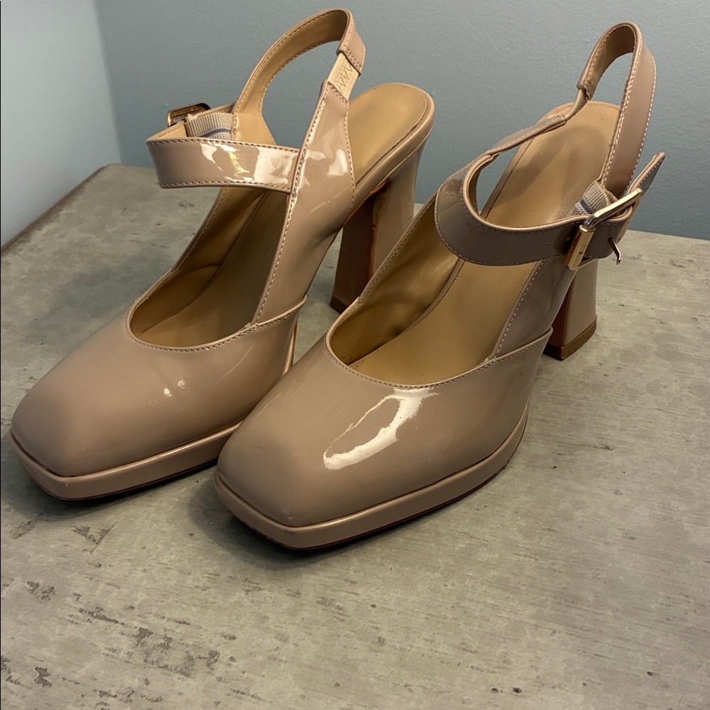 Sam Edelman “Jildie” Patent Leather Block Heel